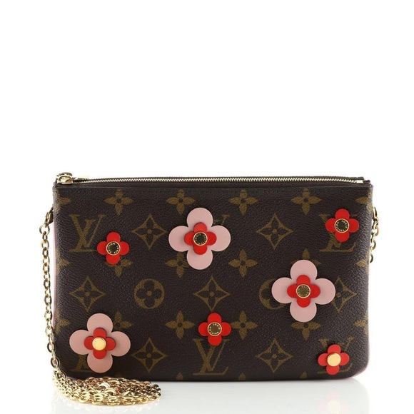 Louis Vuitton Double Zip Pochette Limited Edition Blooming Flowers Monogram - Picture 2 of 9